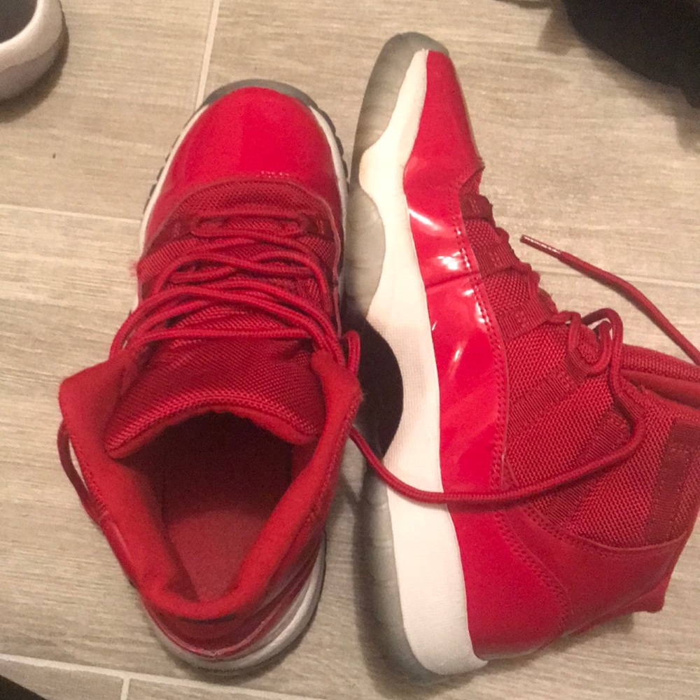 Boys Red Jordan 11s